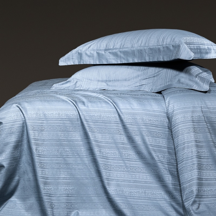 91家纺网 家纺一手货源 找家纺 舒慕家纺 2025新款亲肤舒适高端100S长绒棉纯棉银丝提花四件套 非凡084