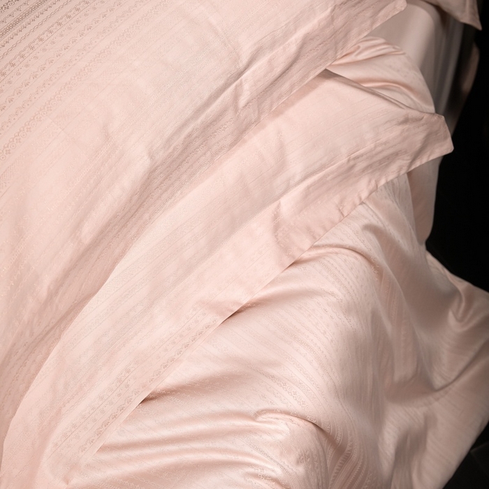 91家纺网 家纺一手货源 找家纺 舒慕家纺 2025新款亲肤舒适高端100S长绒棉纯棉银丝提花四件套 若初016