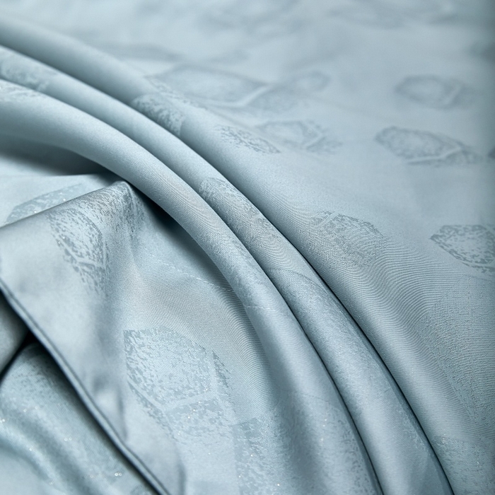 91家纺网 家纺一手货源 找家纺 舒慕家纺 2025新款亲肤舒适高端100S长绒棉纯棉银丝提花四件套 五度空间001