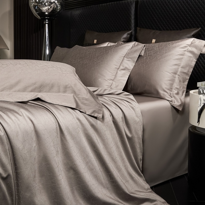 91家纺网 家纺一手货源 找家纺 舒慕家纺 2025新款亲肤舒适高端100S长绒棉纯棉银丝提花四件套 一往情深088