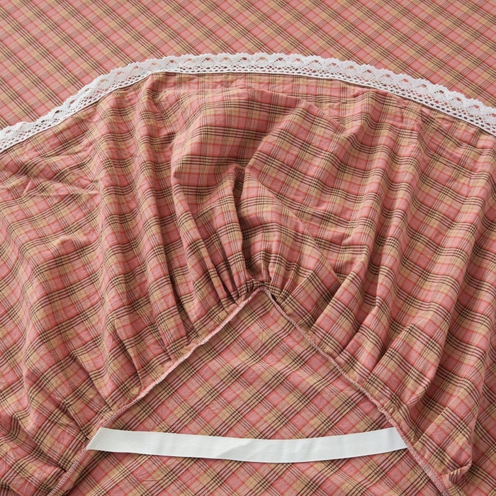 91家纺网 家纺一手货源 找家纺 （总）缦彩 2025新款纯棉水洗棉床裙床罩单件全棉防滑防尘保护套床单三件套