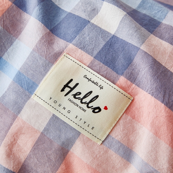 91家纺网 家纺一手货源 找家纺 缦彩 2025新款纯棉水洗棉床裙床罩单件全棉防滑防尘保护套床单三件套 欧风粉