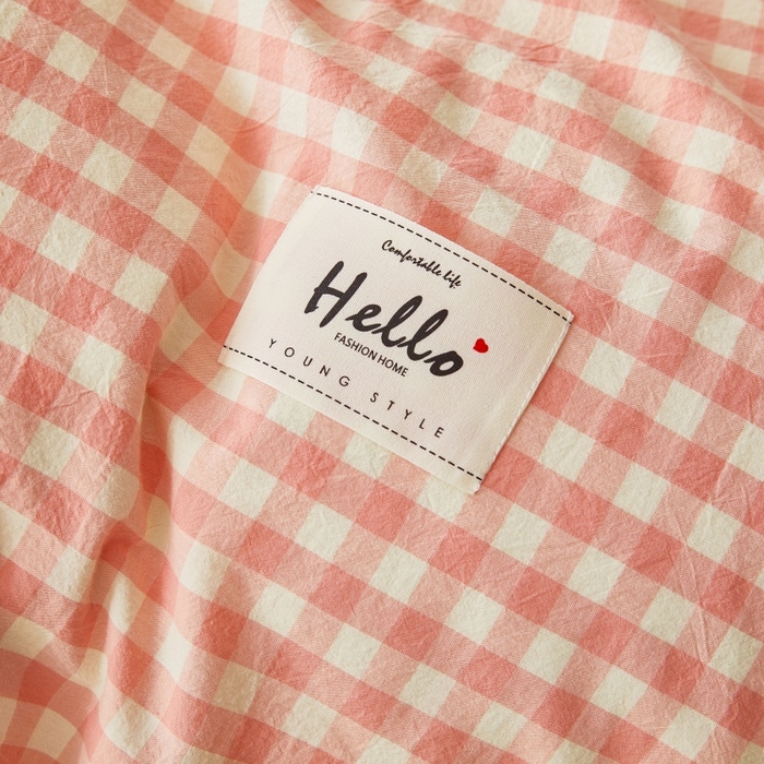 91家纺网 家纺一手货源 找家纺 缦彩 2025新款纯棉水洗棉床裙床罩单件全棉防滑防尘保护套床单三件套 深情桔