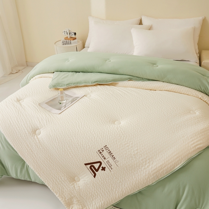 91家纺网 家纺一手货源 找家纺 （总）维洋家纺 2025新款泡泡纱大豆被被子被芯