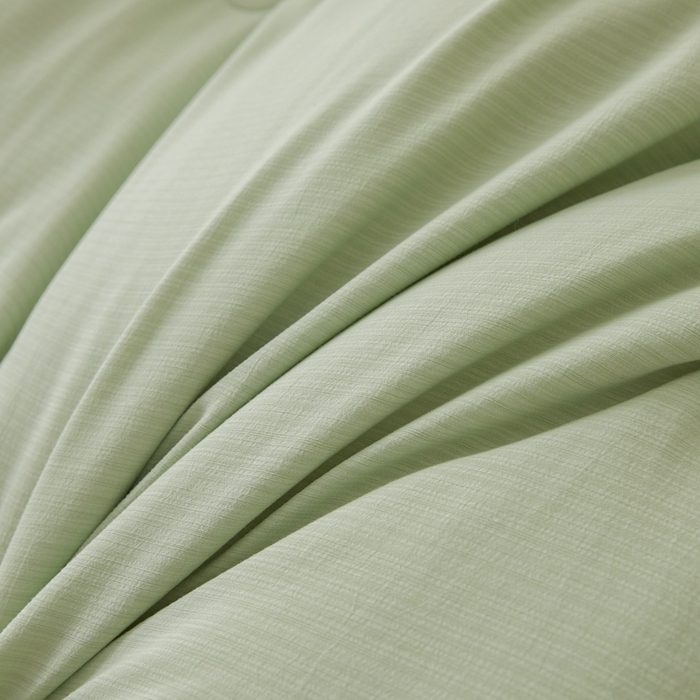 91家纺网 家纺一手货源 找家纺 维洋家纺 2025新款泡泡纱大豆被被子被芯 米黄+水绿