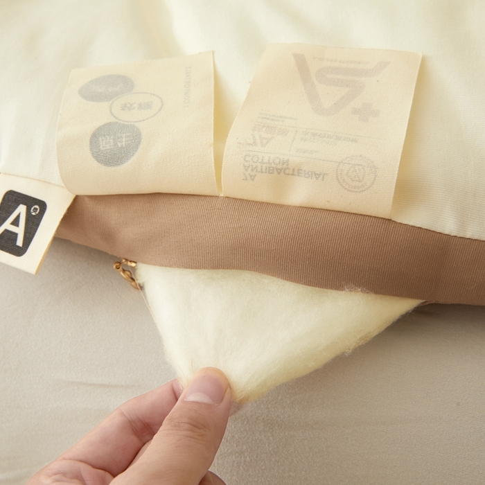 91家纺网 家纺一手货源 找家纺 维洋家纺 2025新款双层纱云感刺绣大豆被被子被芯 奶咖蝴蝶