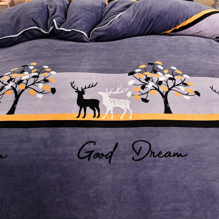 91家纺网 家纺一手货源 找家纺 （总）2025直播爆款印花牛奶绒四件套8斤法莱绒印花四件套