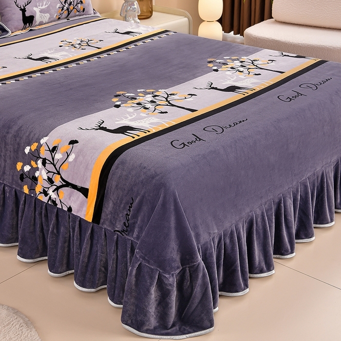 91家纺网 家纺一手货源 找家纺 （总）2025直播爆款印花牛奶绒四件套8斤法莱绒印花四件套