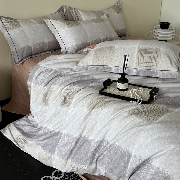 91家纺网 家纺一手货源 找家纺 遇安家纺 2025新款加厚全棉生态磨毛印花四件套 毛里斯