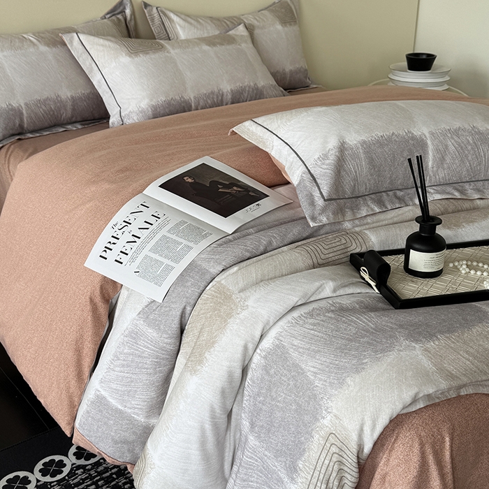 91家纺网 家纺一手货源 找家纺 遇安家纺 2025新款加厚全棉生态磨毛印花四件套 毛里斯