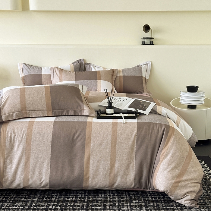 91家纺网 家纺一手货源 找家纺 遇安家纺 2025新款加厚全棉生态磨毛印花四件套 格洛尔