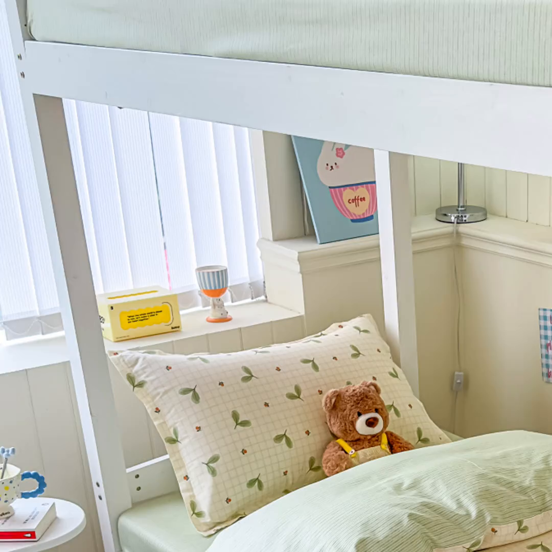 91家纺网 家纺一手货源 找家纺 （总）鑫宇 2025新款全棉纯棉13372宽幅学生上下铺三件套