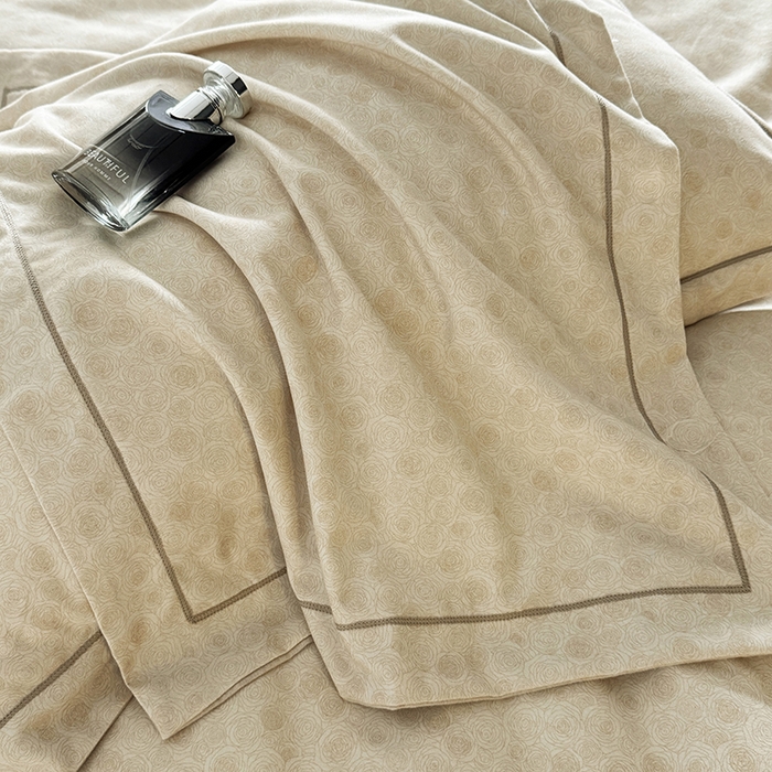 91家纺网 家纺一手货源 找家纺 遇安家纺 2025新款加厚全棉生态磨毛印花四件套 玫昭