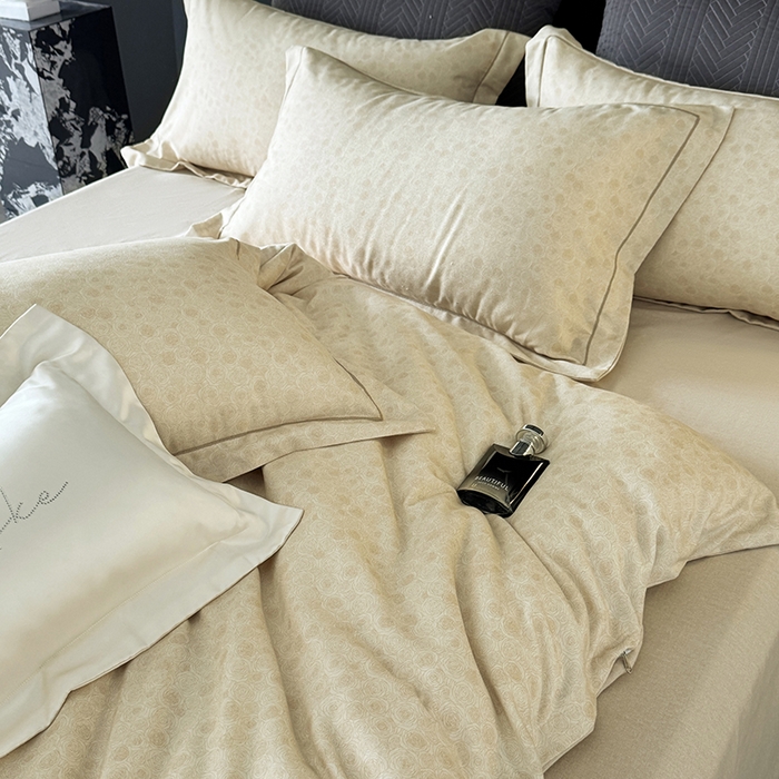 91家纺网 家纺一手货源 找家纺 遇安家纺 2025新款加厚全棉生态磨毛印花四件套 玫昭