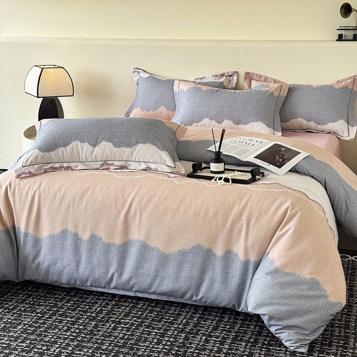 91家纺网 家纺一手货源 找家纺 遇安家纺 2025新款加厚全棉生态磨毛印花四件套 艺海