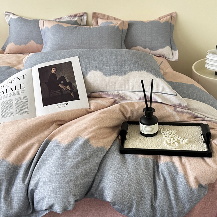 91家纺网 家纺一手货源 找家纺 遇安家纺 2025新款加厚全棉生态磨毛印花四件套 艺海