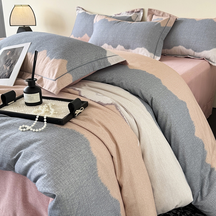 遇安家纺 2025新款加厚全棉生态磨毛印花四件套 艺海