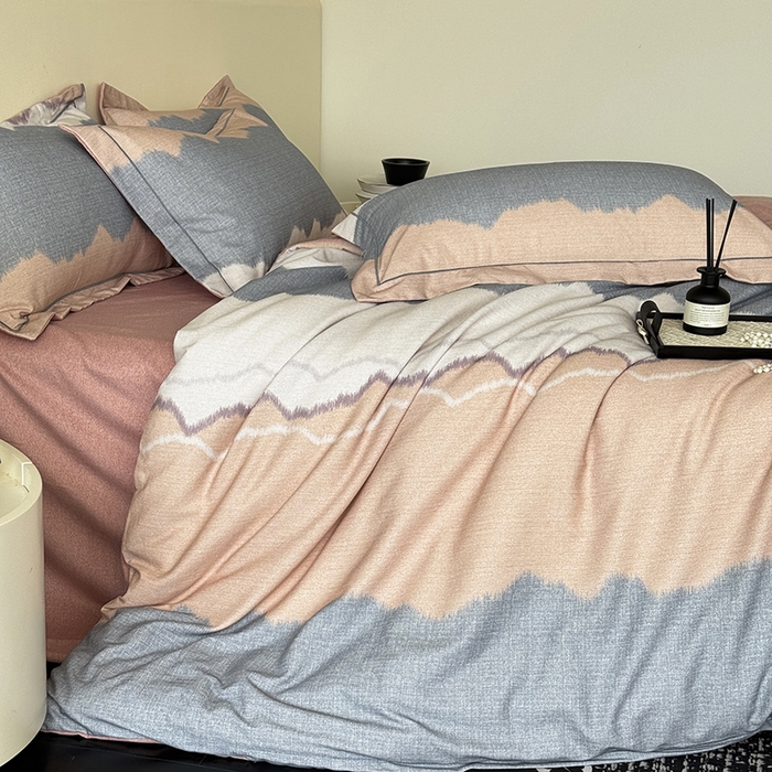 91家纺网 家纺一手货源 找家纺 遇安家纺 2025新款加厚全棉生态磨毛印花四件套 艺海