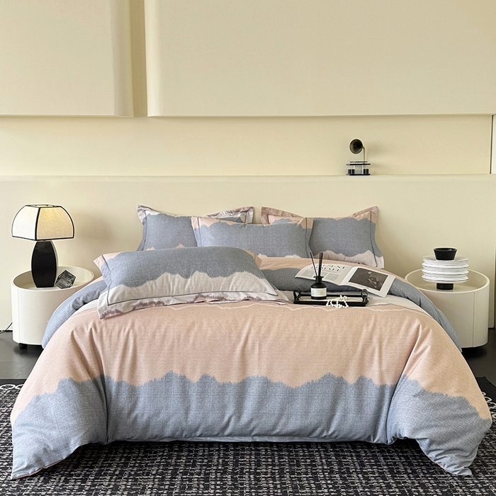 91家纺网 家纺一手货源 找家纺 遇安家纺 2025新款加厚全棉生态磨毛印花四件套 艺海