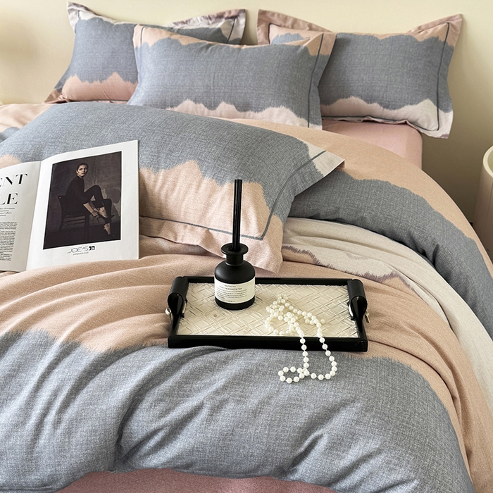 91家纺网 家纺一手货源 找家纺 遇安家纺 2025新款加厚全棉生态磨毛印花四件套 艺海