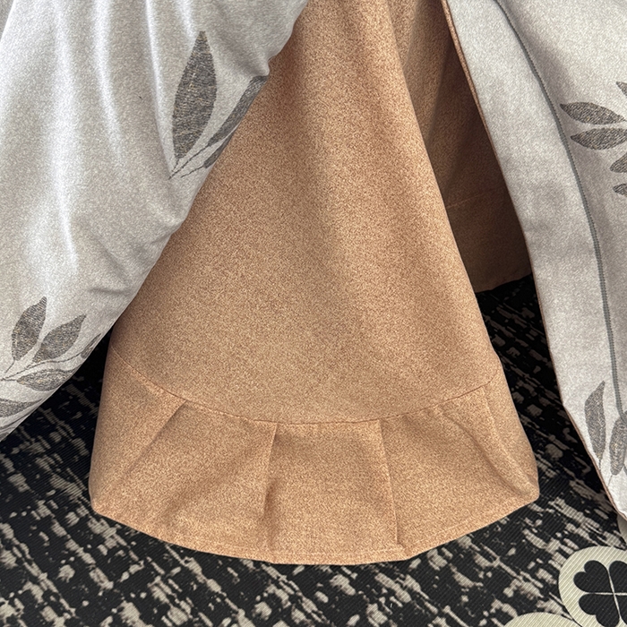 91家纺网 家纺一手货源 找家纺 遇安家纺 2025新款加厚全棉生态磨毛印花四件套 叶韵