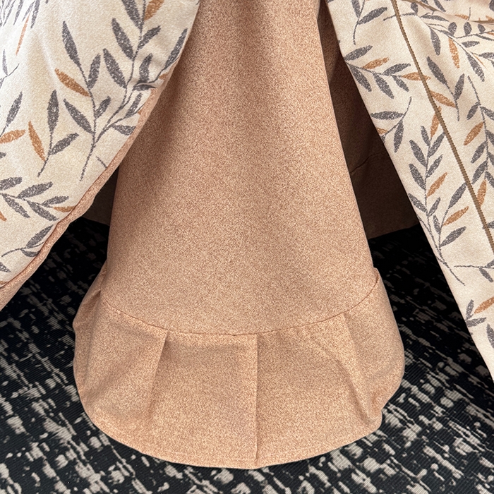 91家纺网 家纺一手货源 找家纺 遇安家纺 2025新款加厚全棉生态磨毛印花四件套 叶影