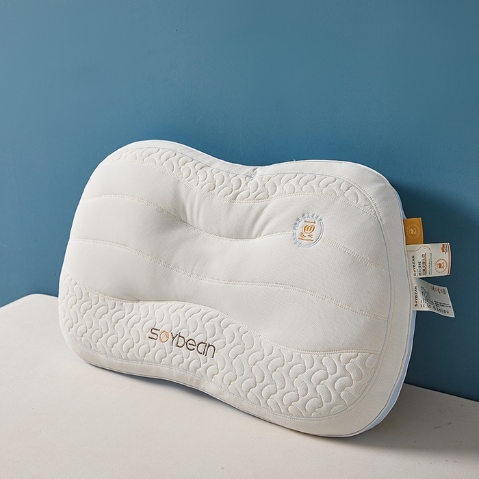 91家纺网 家纺一手货源 找家纺 （总）鼎晟纺 2025新款鸟眼功能面料亲子护颈大豆枕儿童枕学生枕护颈椎枕枕头枕芯