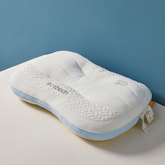 91家纺网 家纺一手货源 找家纺 （总）鼎晟纺 2025新款鸟眼功能面料亲子护颈大豆枕儿童枕学生枕护颈椎枕枕头枕芯