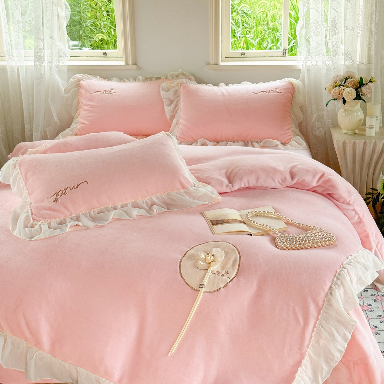 91家纺网 家纺一手货源 找家纺 （总）慕克斯家纺 2024新款植物羊绒印花四件套