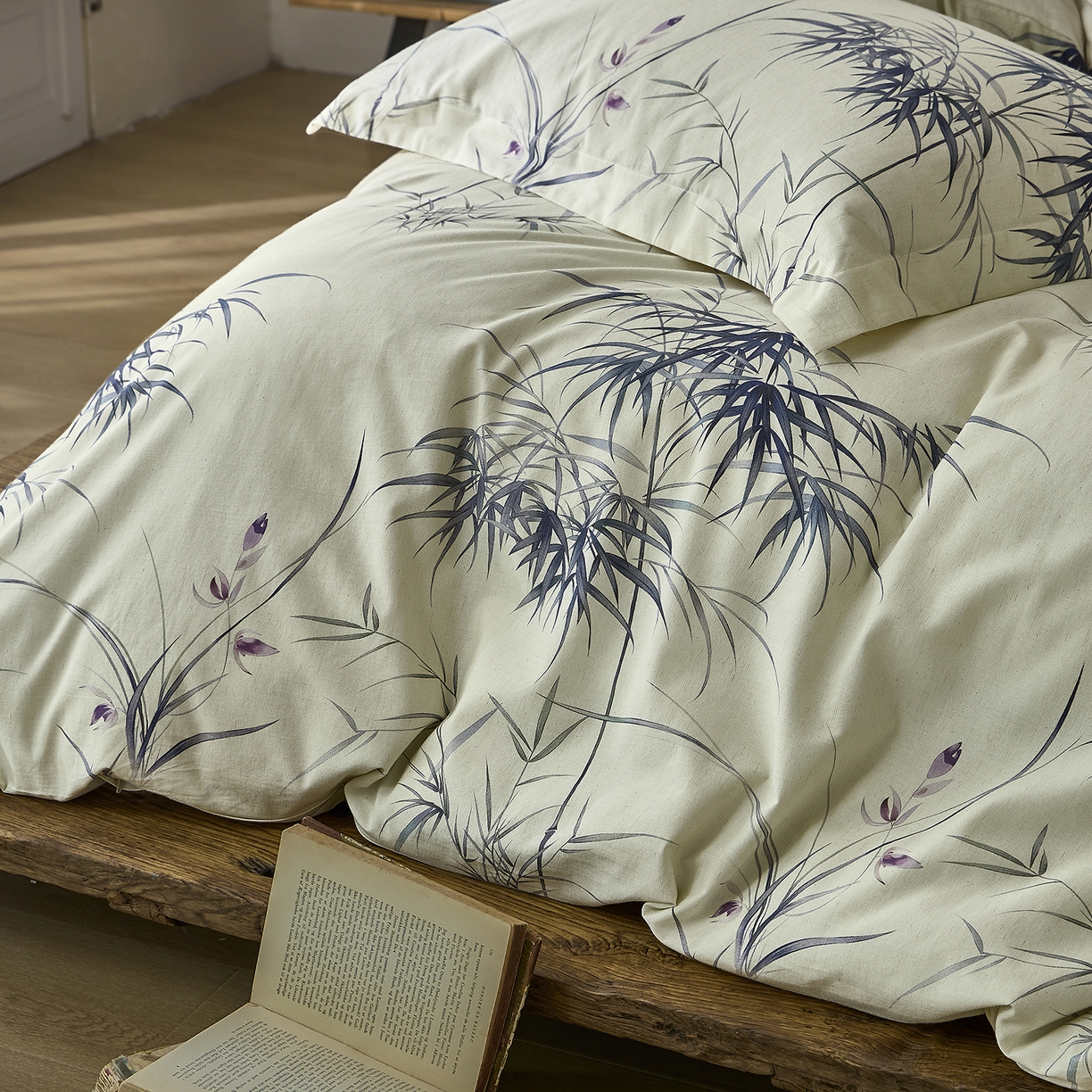 91家纺网 家纺一手货源 找家纺 （总）安莱生活 2025新款全棉纯棉印花棉麻四件套