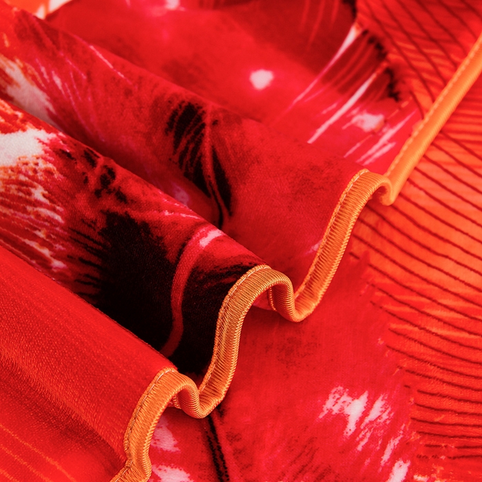 91家纺网 家纺一手货源 找家纺 梦宴 2025新款冬季牛奶绒加厚保暖床裙款法兰绒珊瑚绒四件套床上用品 点亮生活