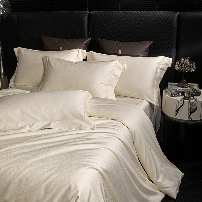 91家纺网 家纺一手货源 找家纺 （总）安莱生活 新款100s全棉纯棉银丝简约四件套系列