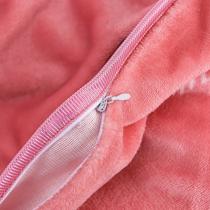 91家纺网 家纺一手货源 找家纺 梦宴 2025新款冬季牛奶绒加厚保暖床裙款法兰绒珊瑚绒四件套床上用品 粉恋