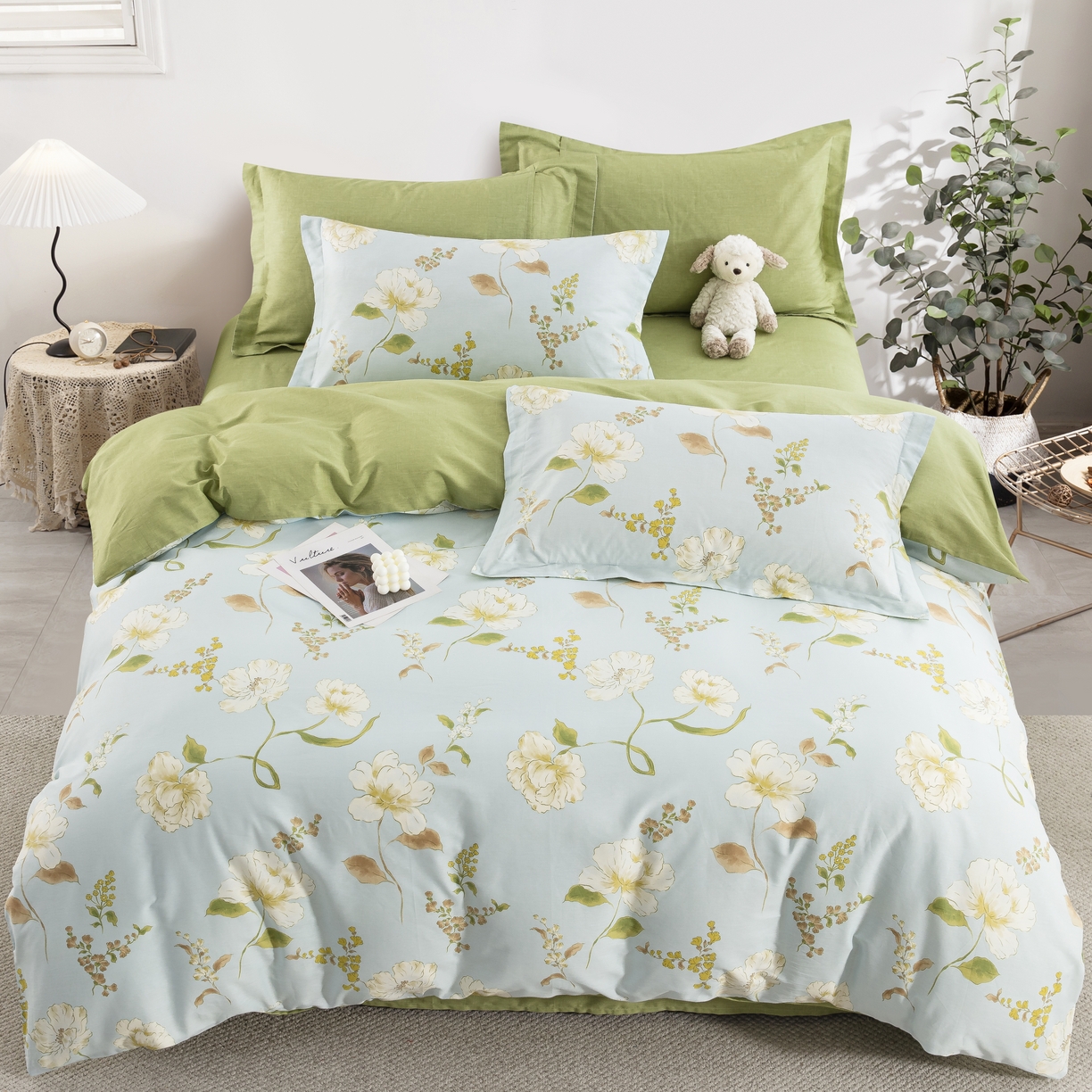 91家纺网 家纺一手货源 找家纺 （总）鲁爱家纺供货 全棉斜纹印花四件套