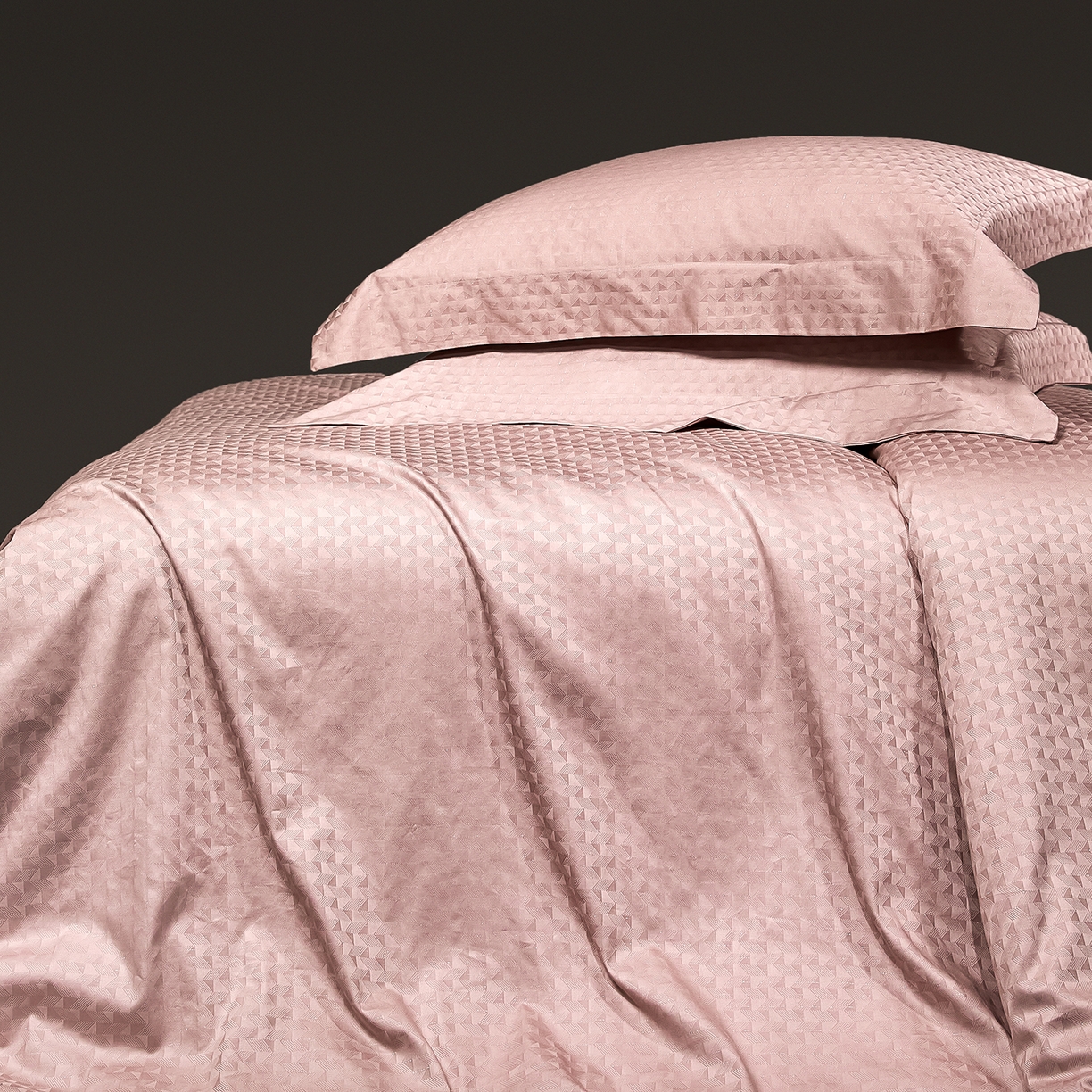 91家纺网 家纺一手货源 找家纺 安莱生活 新款100s全棉纯棉银丝简约四件套系列 镜莱105