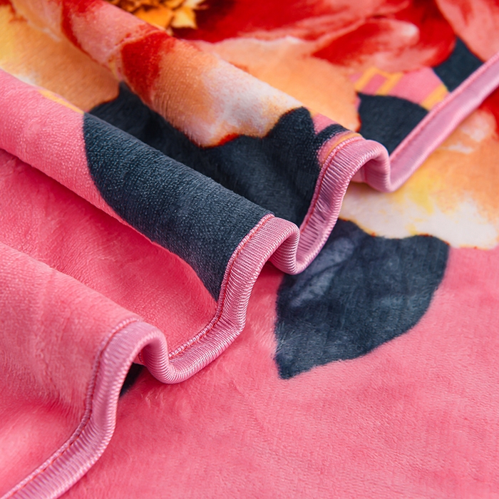 91家纺网 家纺一手货源 找家纺 梦宴 2025新款冬季牛奶绒加厚保暖床裙款法兰绒珊瑚绒四件套床上用品 花开盛宴