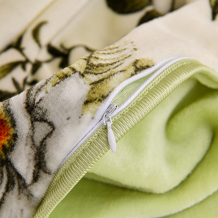 91家纺网 家纺一手货源 找家纺 梦宴 2025新款冬季牛奶绒加厚保暖床裙款法兰绒珊瑚绒四件套床上用品 花样情怀