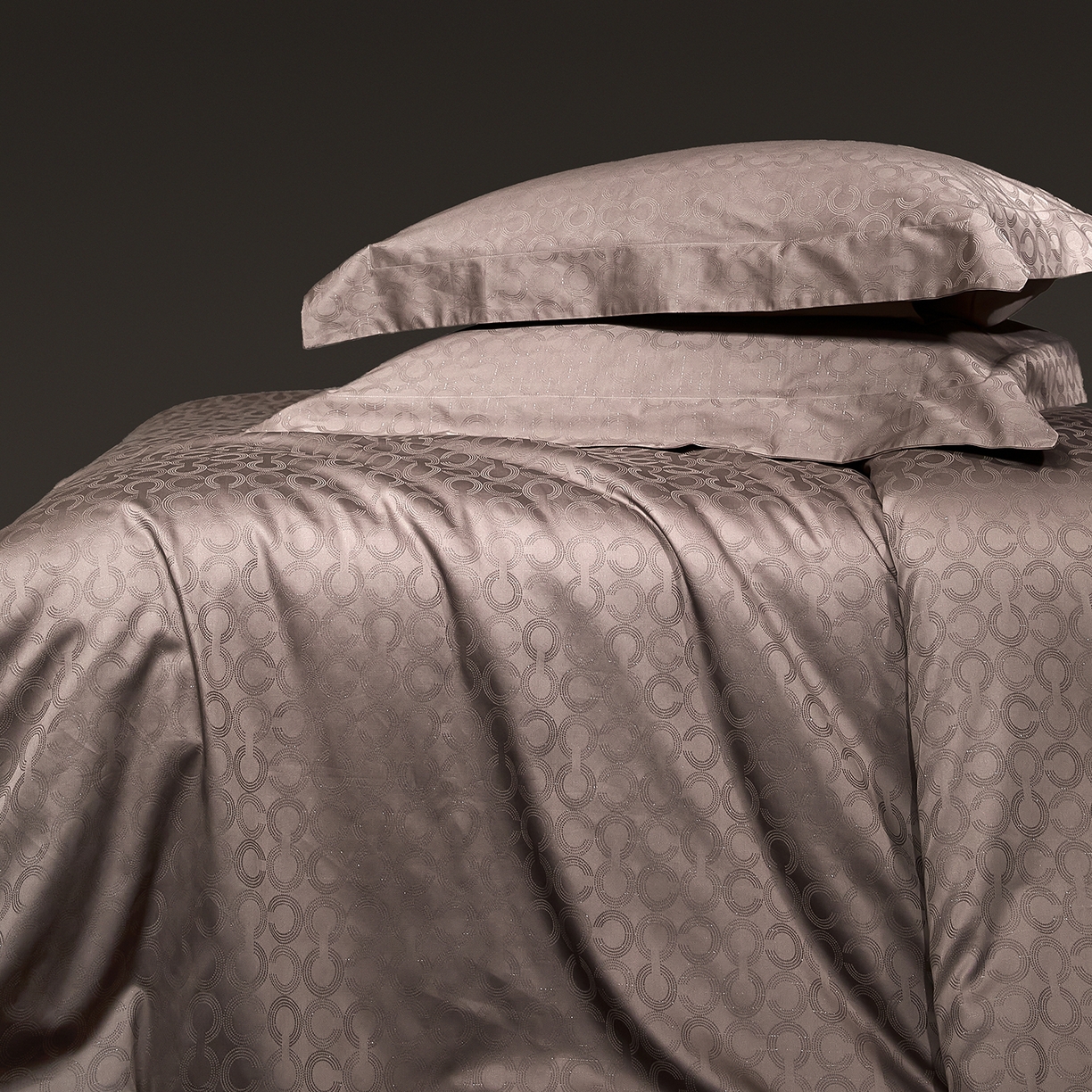 91家纺网 家纺一手货源 找家纺 安莱生活 新款100s全棉纯棉银丝简约四件套系列 麦图089