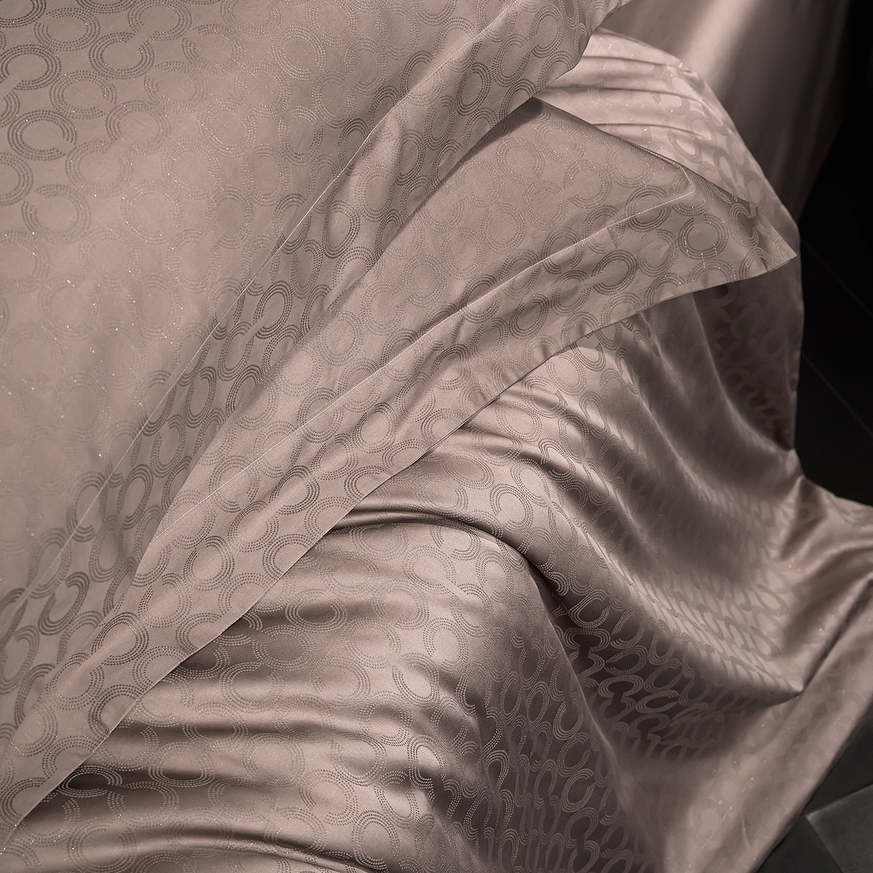 91家纺网 家纺一手货源 找家纺 安莱生活 新款100s全棉纯棉银丝简约四件套系列 麦图089