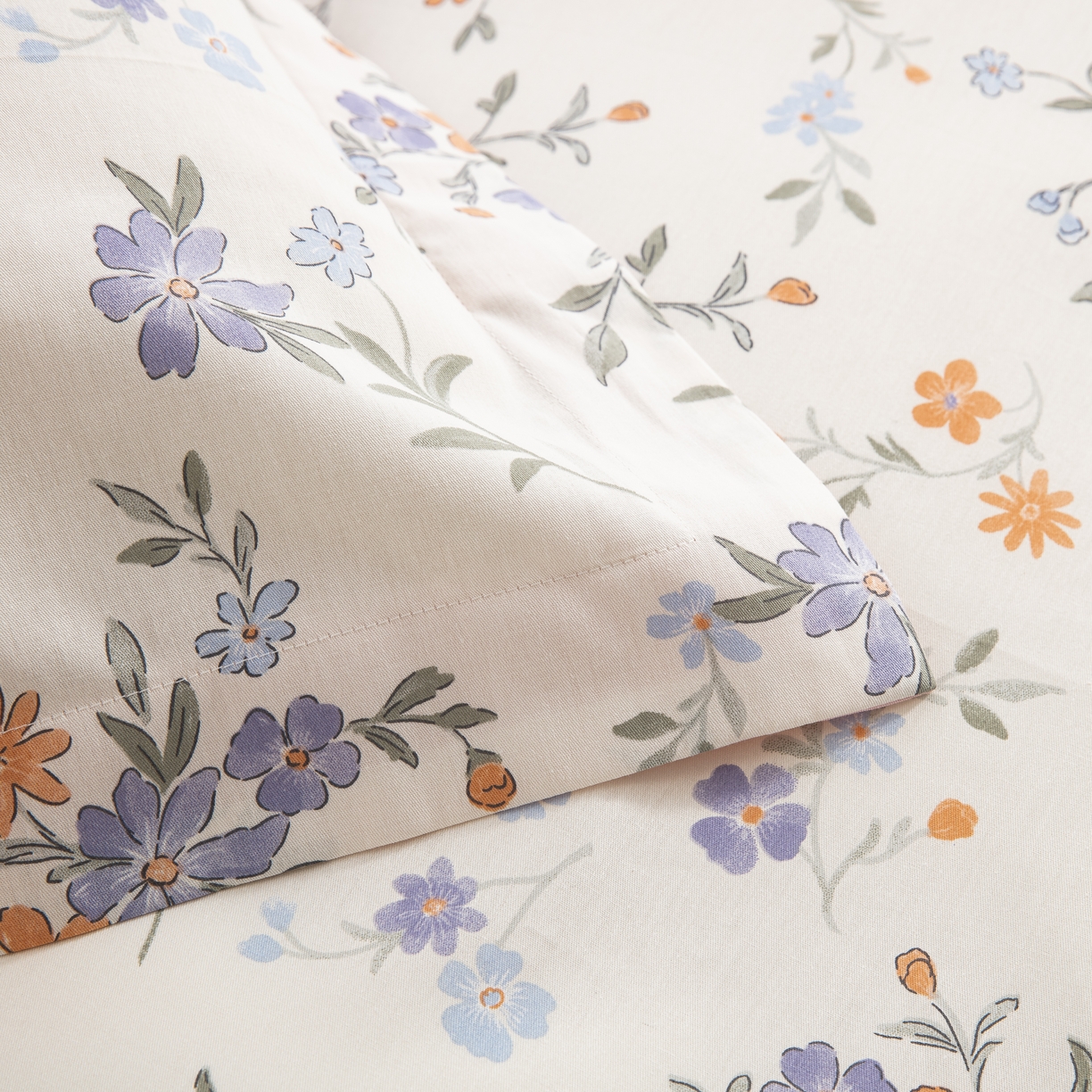 91家纺网 家纺一手货源 找家纺 鲁爱家纺供货 全棉斜纹印花四件套 春晓