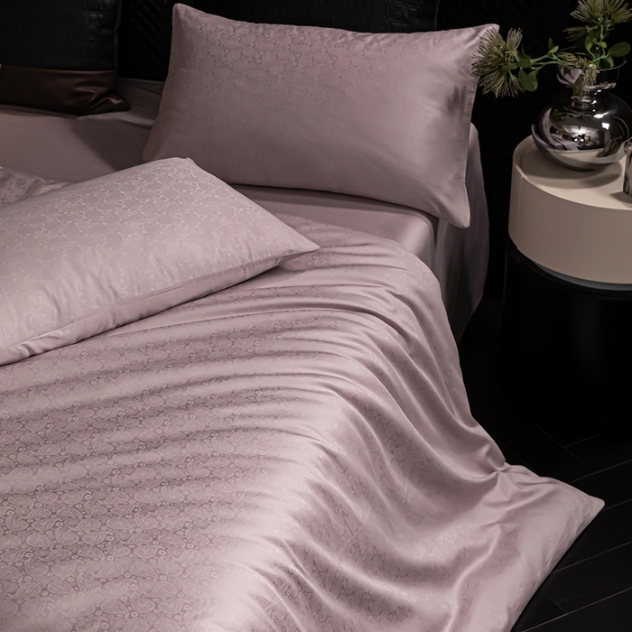 91家纺网 家纺一手货源 找家纺 安莱生活 新款100s全棉纯棉银丝简约四件套系列 佩斯利051