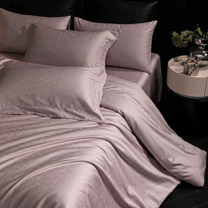 91家纺网 家纺一手货源 找家纺 安莱生活 新款100s全棉纯棉银丝简约四件套系列 佩斯利051