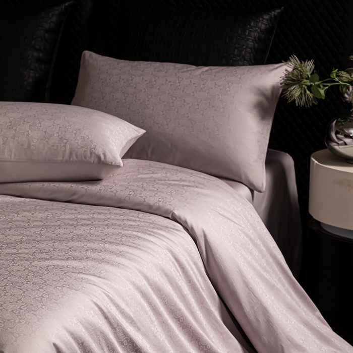 91家纺网 家纺一手货源 找家纺 安莱生活 新款100s全棉纯棉银丝简约四件套系列 佩斯利051