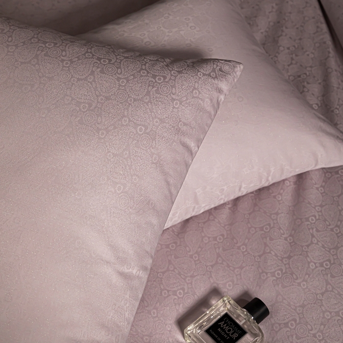 91家纺网 家纺一手货源 找家纺 安莱生活 新款100s全棉纯棉银丝简约四件套系列 佩斯利051