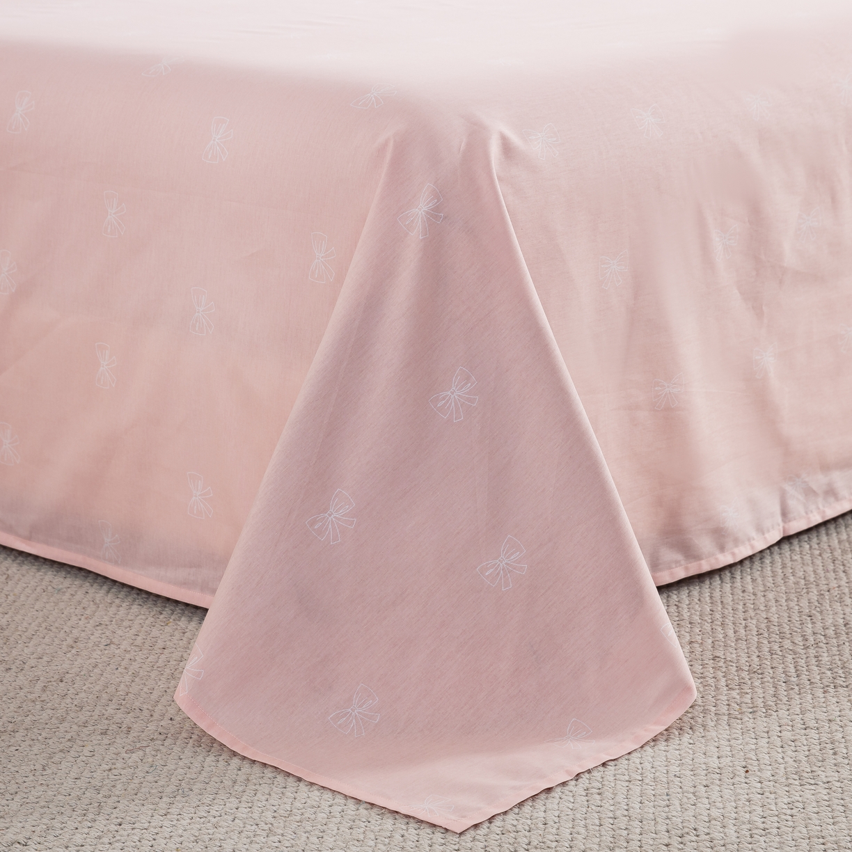 91家纺网 家纺一手货源 找家纺 鲁爱家纺供货 全棉斜纹印花四件套 花香晨语