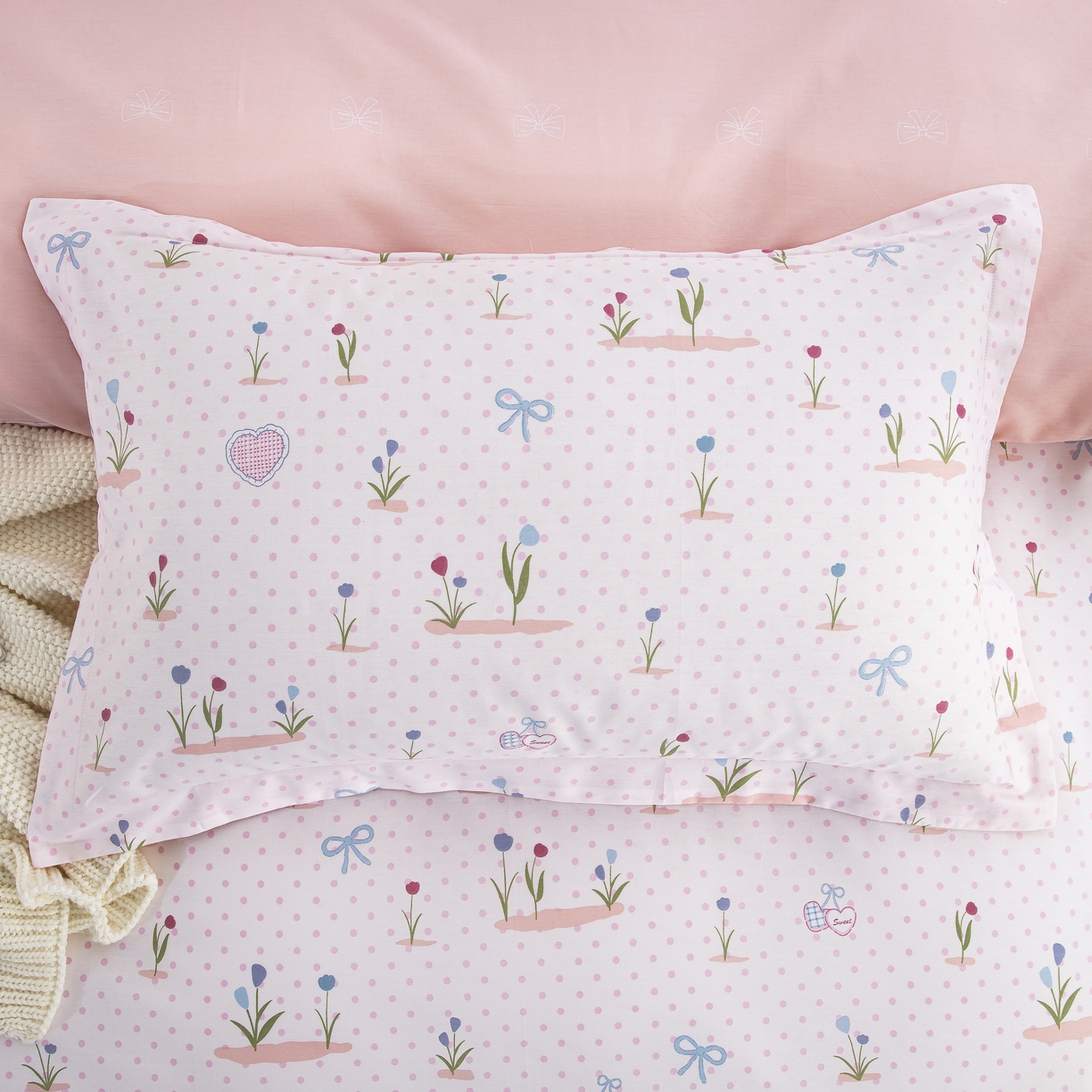 91家纺网 家纺一手货源 找家纺 鲁爱家纺供货 全棉斜纹印花四件套 花香晨语