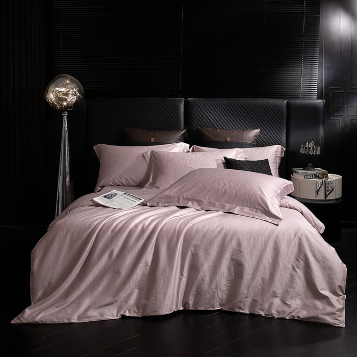 91家纺网 家纺一手货源 找家纺 安莱生活 新款100s全棉纯棉银丝简约四件套系列 时间煮雨086