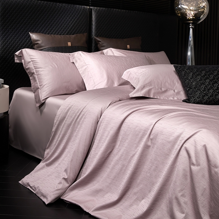 91家纺网 家纺一手货源 找家纺 安莱生活 新款100s全棉纯棉银丝简约四件套系列 时间煮雨086