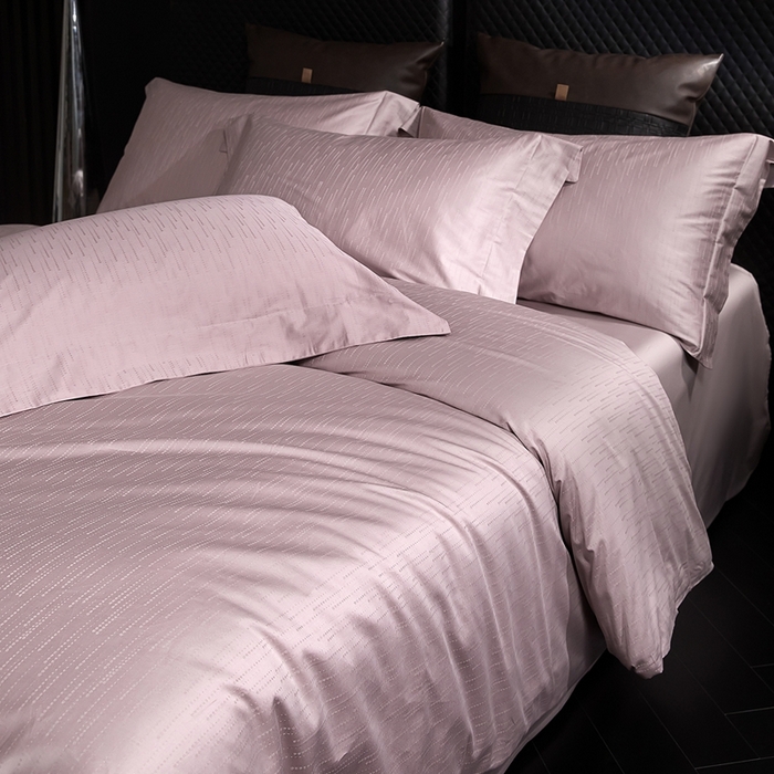 91家纺网 家纺一手货源 找家纺 安莱生活 新款100s全棉纯棉银丝简约四件套系列 时间煮雨086