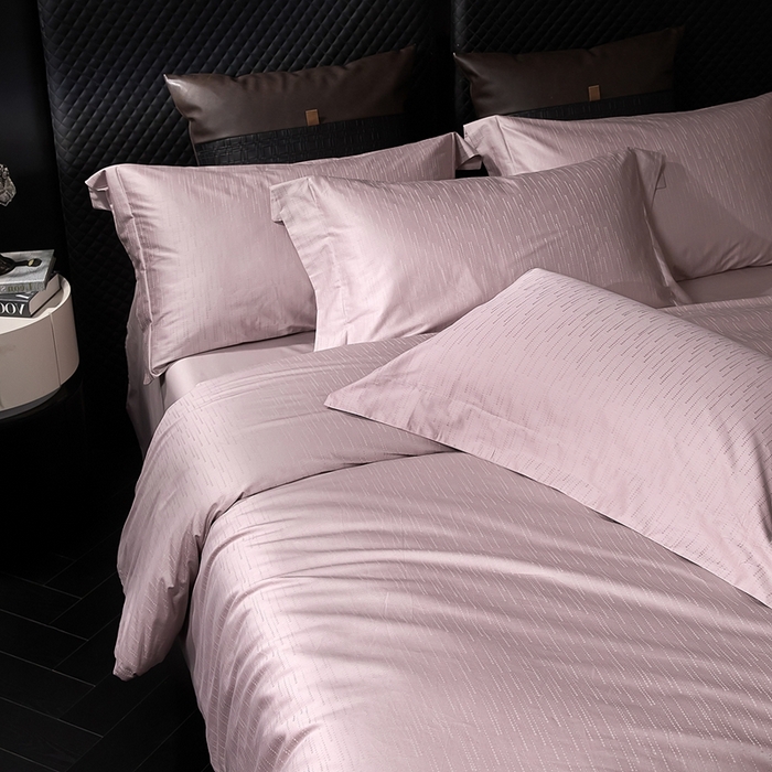 91家纺网 家纺一手货源 找家纺 安莱生活 新款100s全棉纯棉银丝简约四件套系列 时间煮雨086